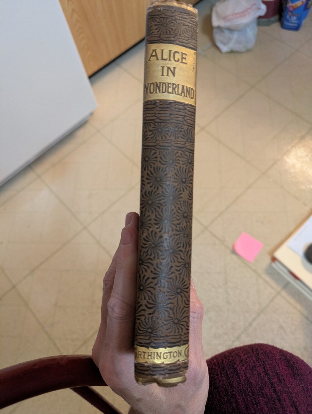Antique Alice's Adventures In Wonderland. By Lewis Carroll 1890 NY.